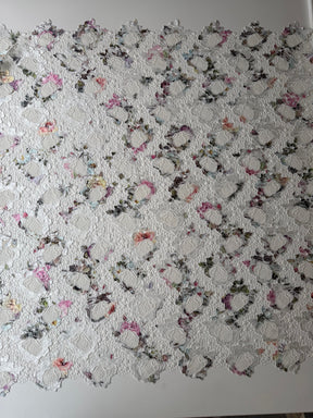 Multi coloured Printed Lace - LB2003