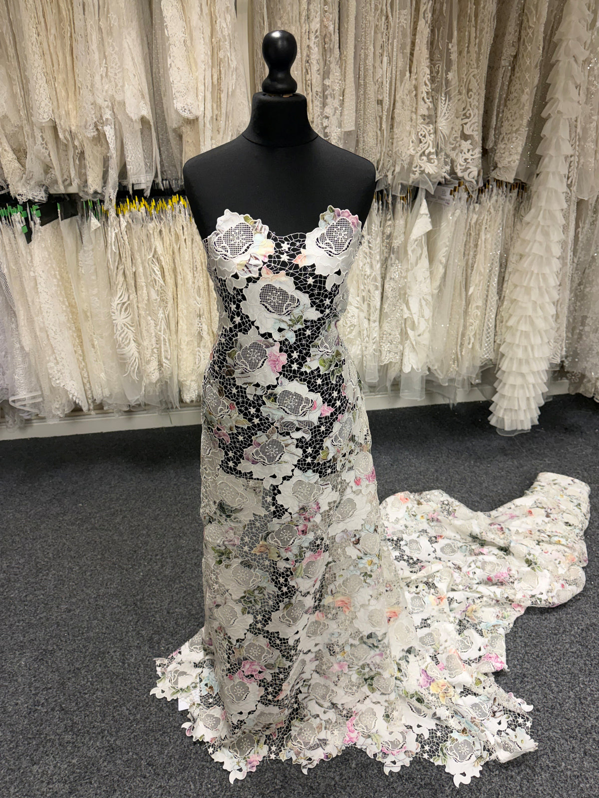 Multi coloured Printed Lace - LB2003