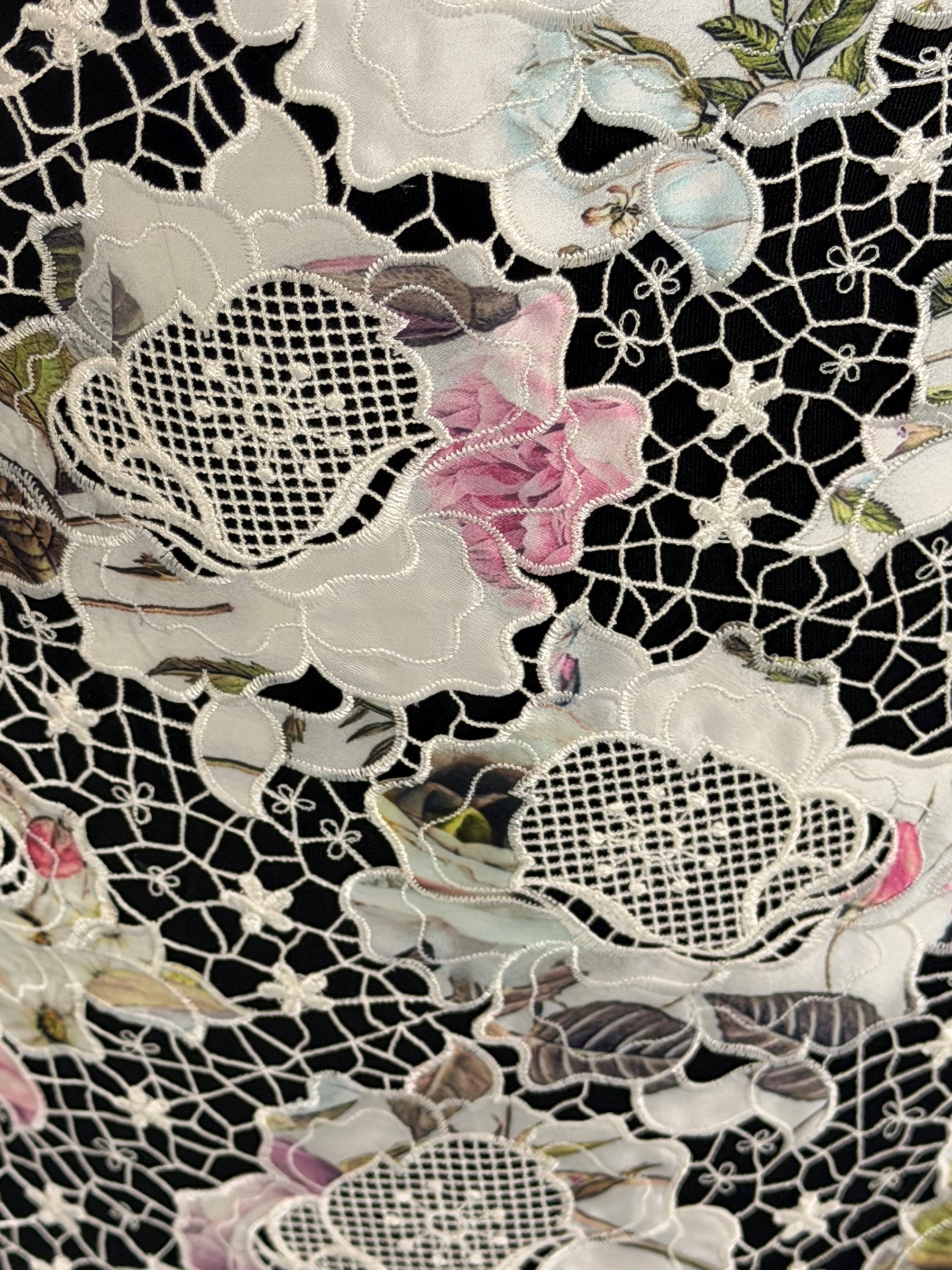 Multi coloured Printed Lace - LB2003