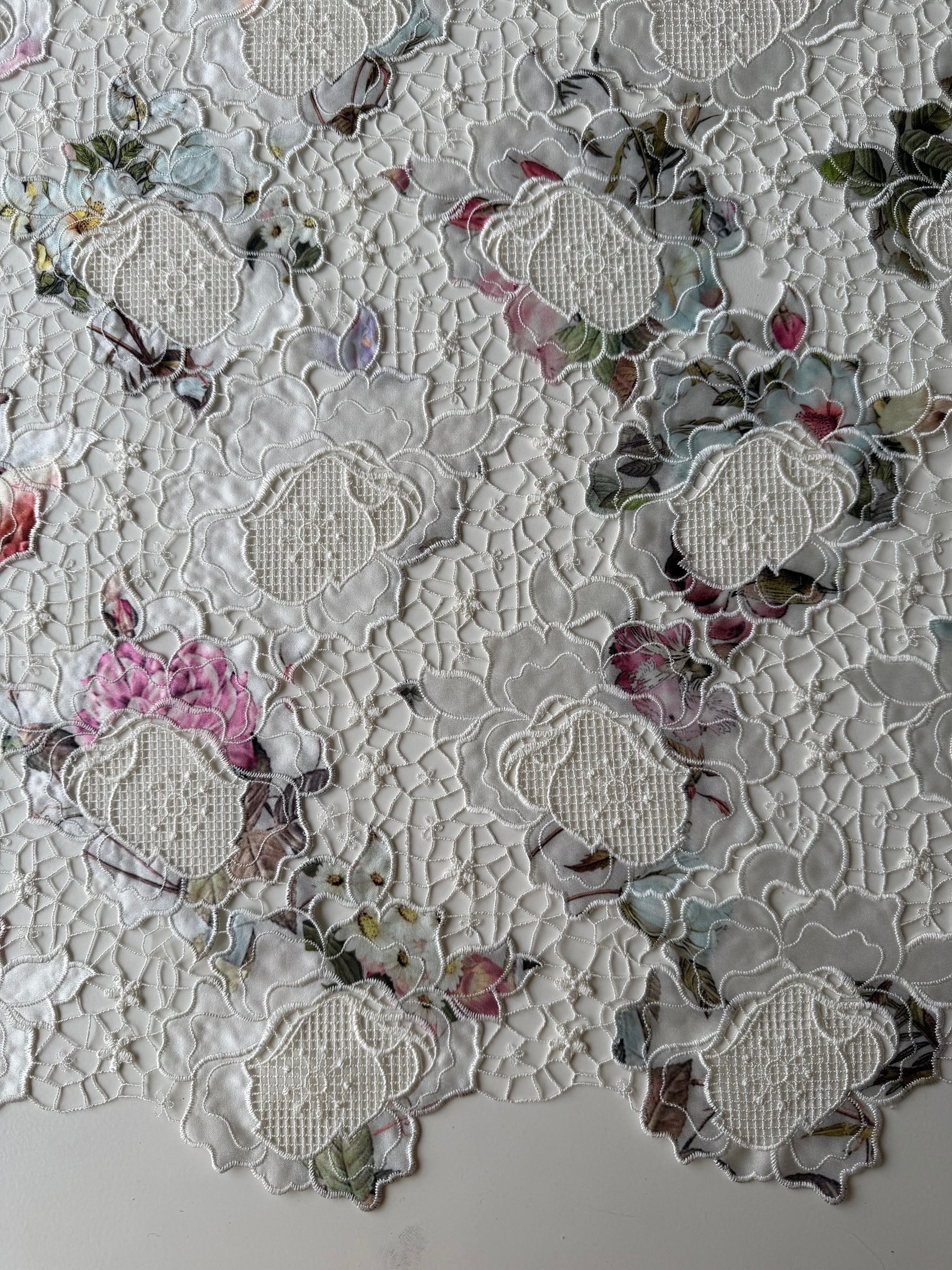 Multi coloured Printed Lace - LB2003