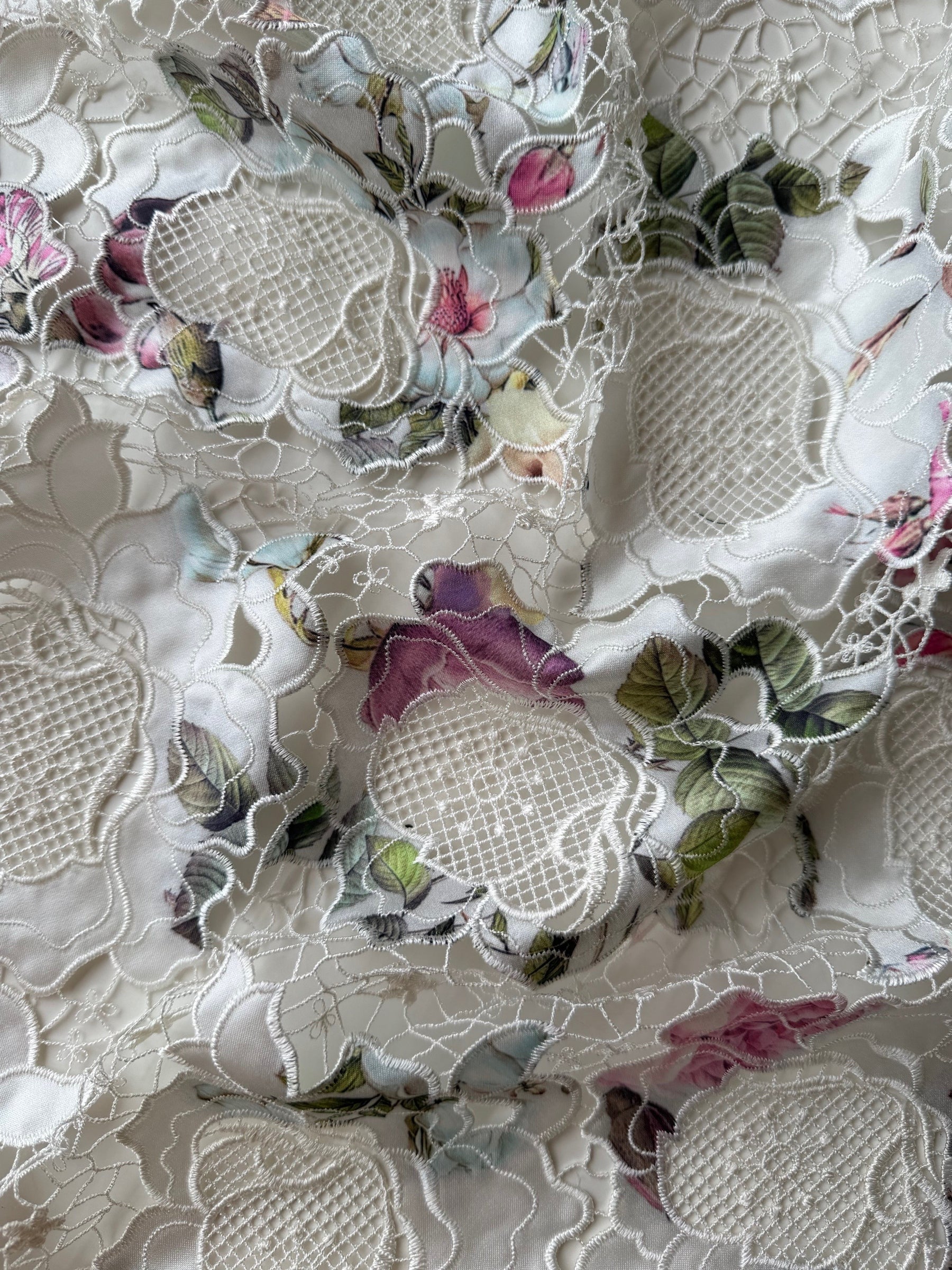 Multi coloured Printed Lace - LB2003