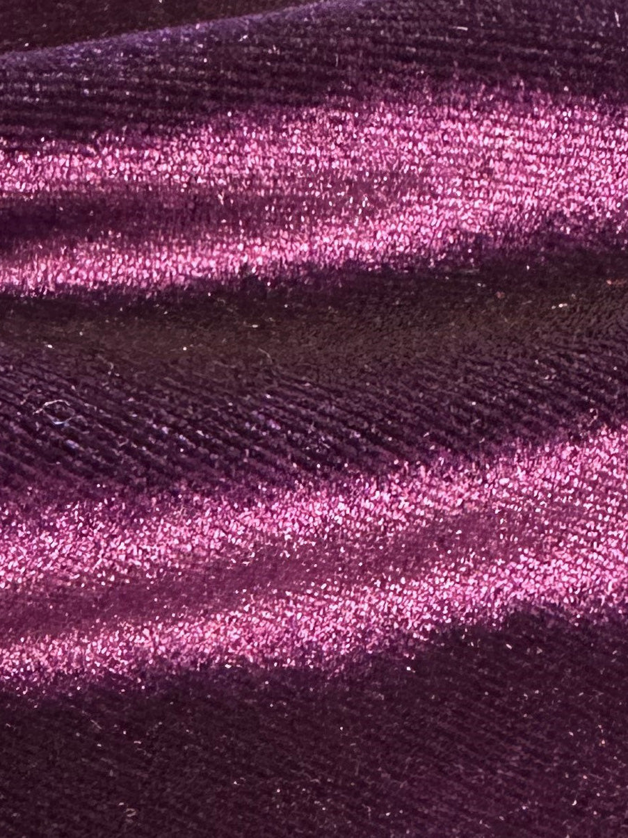 Lila Stretch-Seidensamt - Cozy