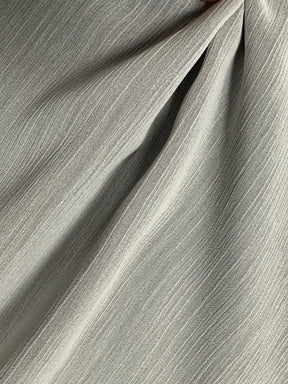 Elfenbeinfarbener, gekräuselter Chiffon aus recyceltem Polyester – Rekindle