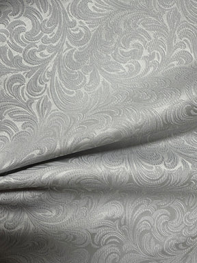 Silver Jacquard Fabric - Assis