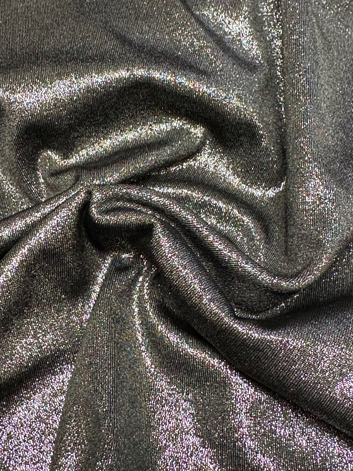 Silver Wet Look Knit - Vanguard