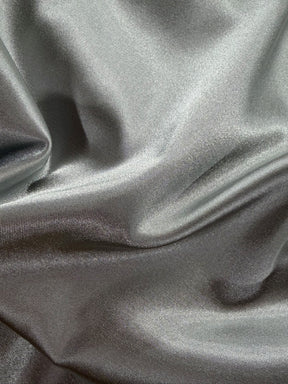 Silberner Polyester-Stretch-Satin - Empathie