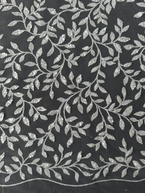 Elfenbeinfarbene Glitzerspitze - Simeon TU0061