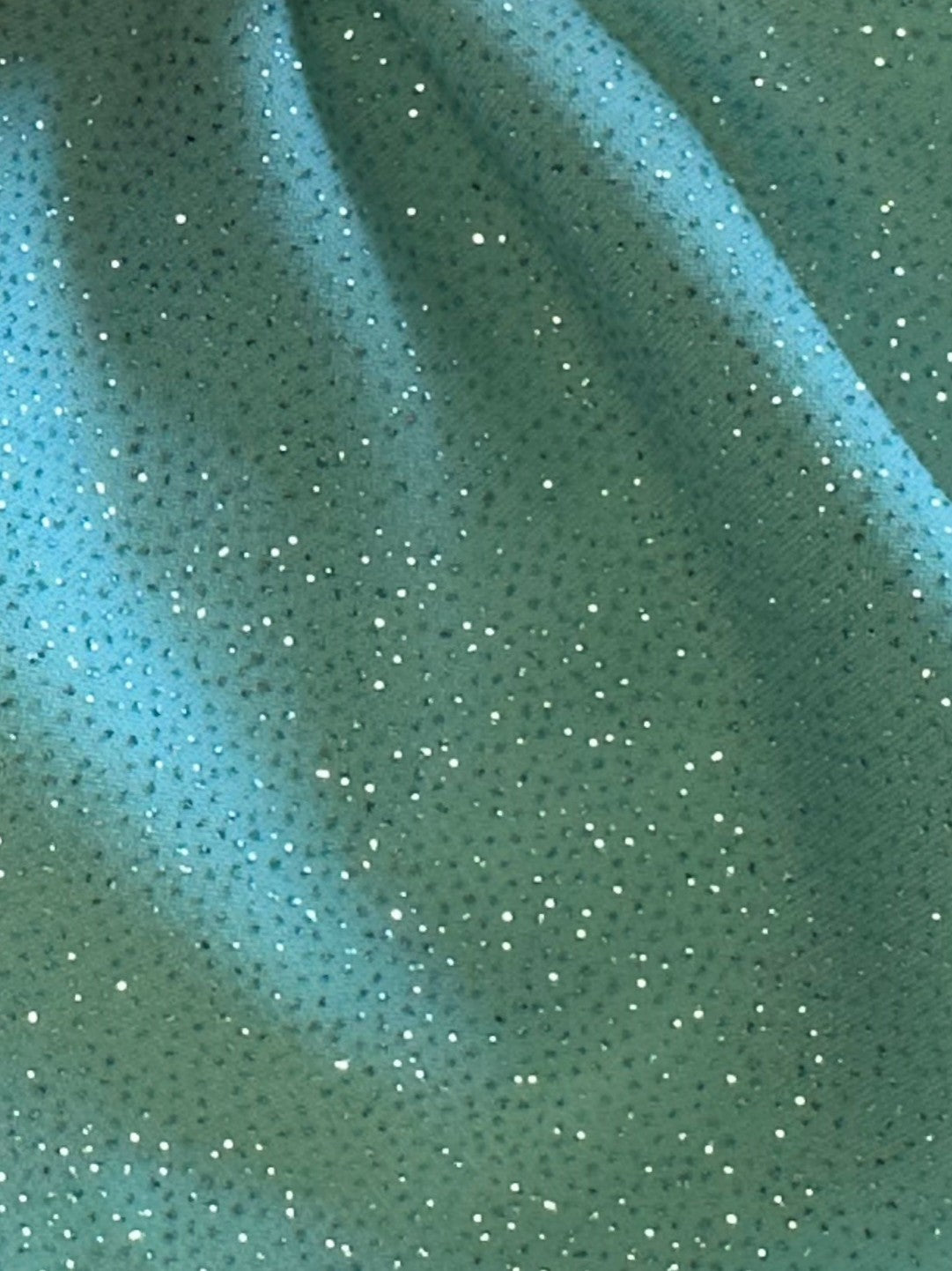 Himmelblauer Glitzer-Jerseystoff – Dazzle