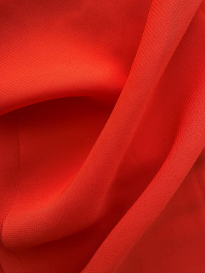 Tomatenroter Polyester-Chiffon - Benevolenz