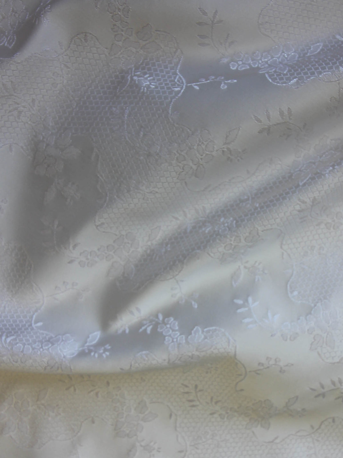White Jacquard Fabric - Antwerp