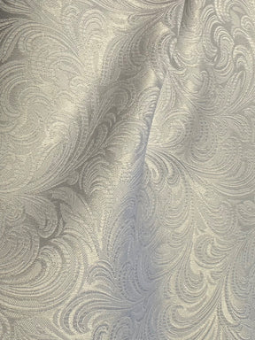 White Jacquard Fabric - Assis
