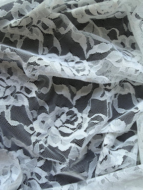 Weiße Raschel-Stretchspitze – Matina