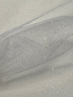 Elfenbeinfarbener Glitzertüll - Scalaway (CF Stardust)