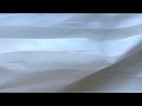 Elfenbeinfarbene Organza-Streifen aus Seidenmischung (137 cm/54 Zoll) – Jester