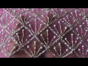 Dunkle elfenbeinfarbene Perlenspitze – Vivienne
